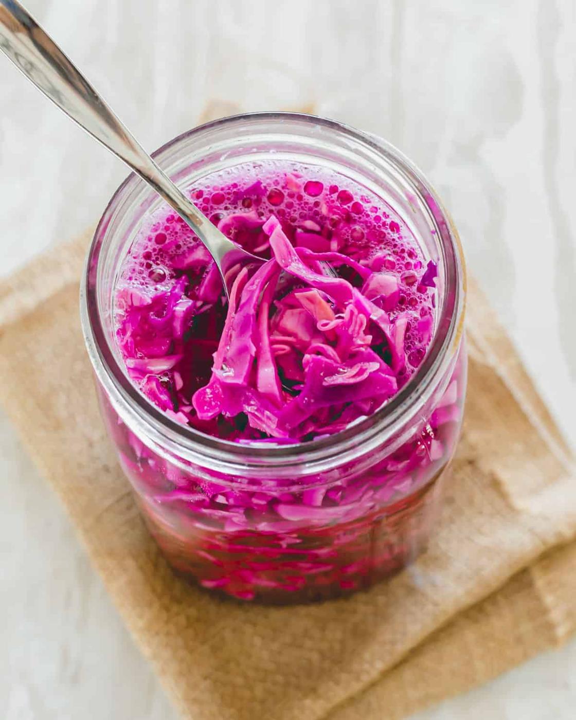 Red Cabbage Sauerkraut (Fermented Red Cabbage)