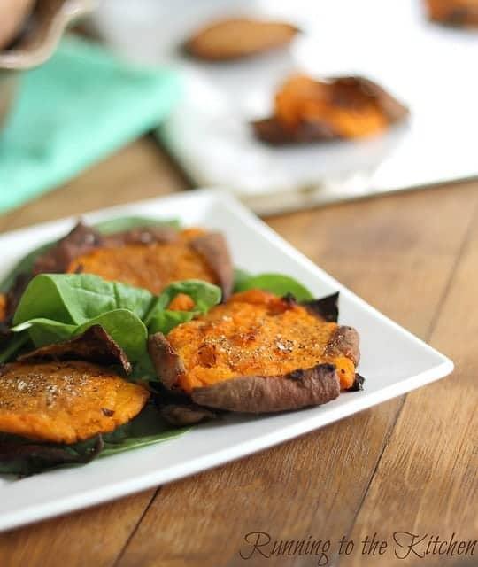 Roasted Smashed Sweet Potatoes