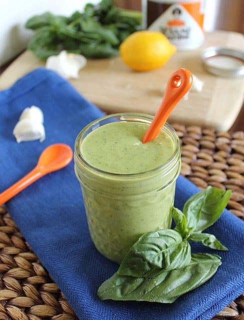 Garlic tahini dressing