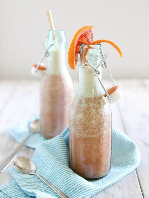 Bubbly Ginger Blood Orange Smoothie