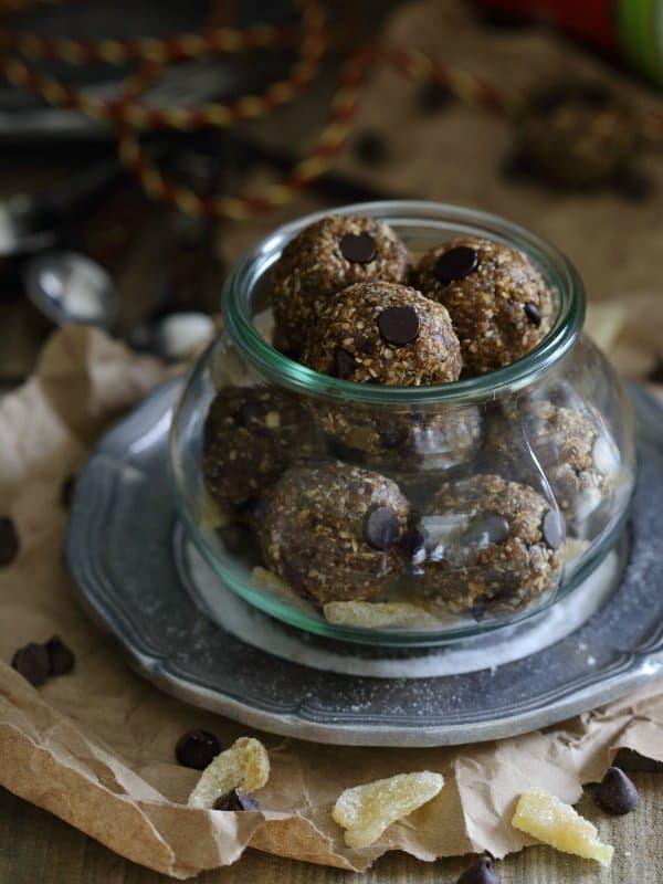 Gingerbread chocolate chip bites