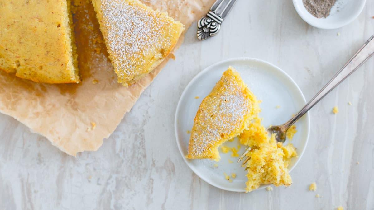 This moist, hearty orange cardamom cake is the perfect with a hot mug of your favorite winter drink is the best way to celebrate this holiday season.