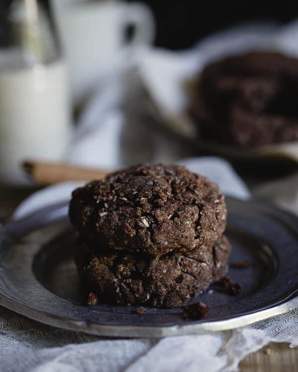 Gluten Free Chocolate Biscuits with Toasted Coconut