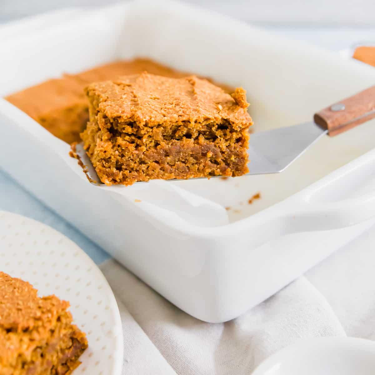 Soft and moist in the middle, these pumpkin bars are packed with fall spices and flavor.