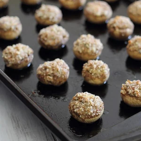 goat cheese stuffed mushrooms