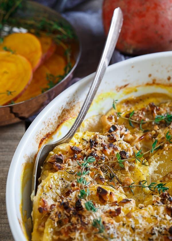 Golden Beet Thyme Gratin