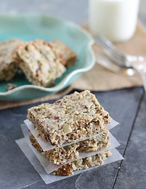 Grain and gluten free breakfast bars