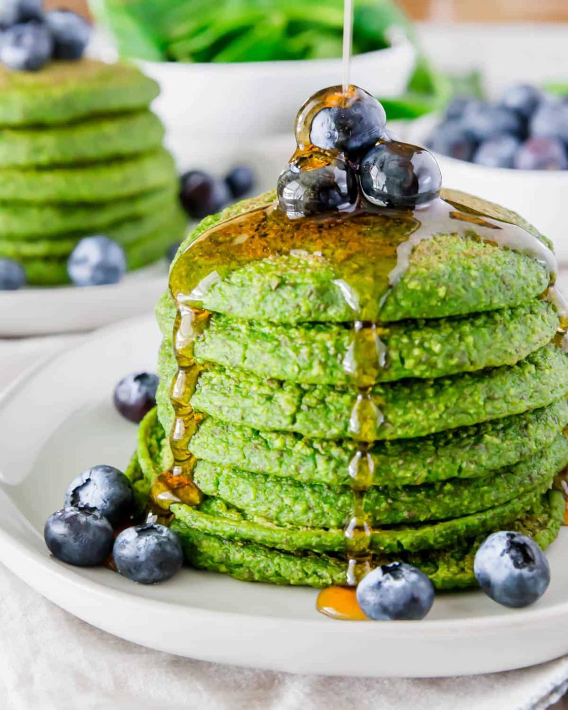 Green Spinach Pancakes