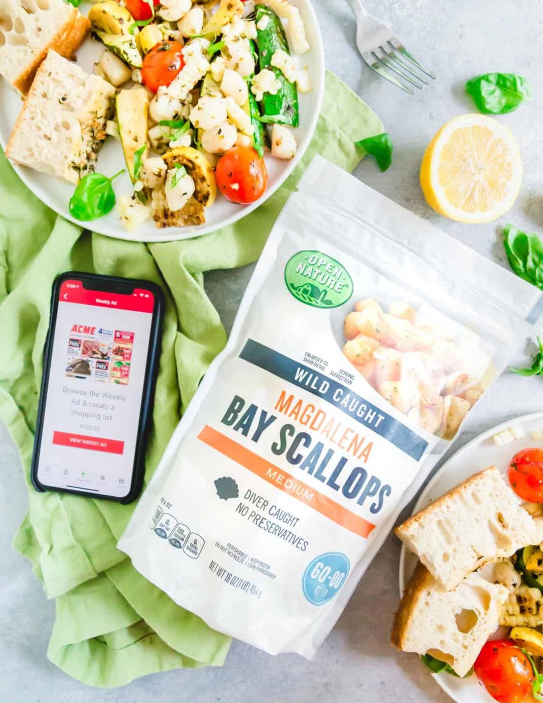 Open Nature wild caught Magdalena Bay Scallops from ACME markets