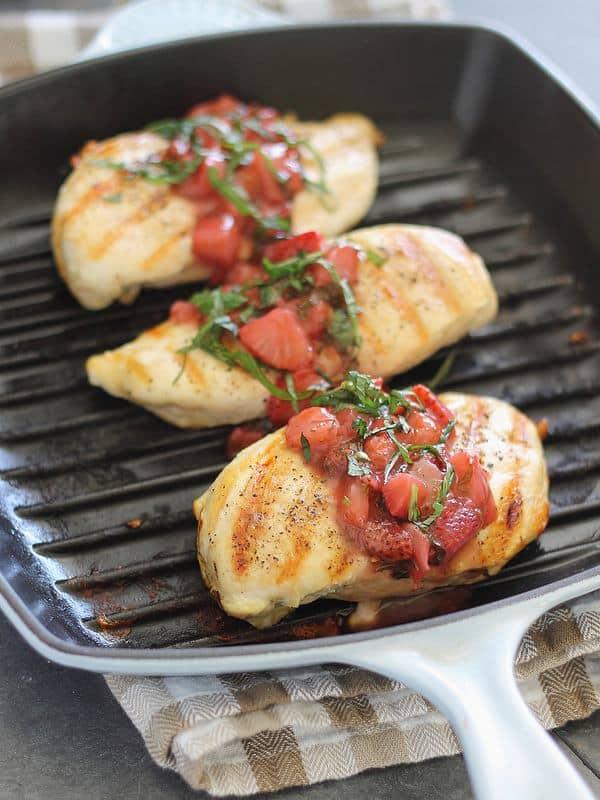 Strawberry basil chicken