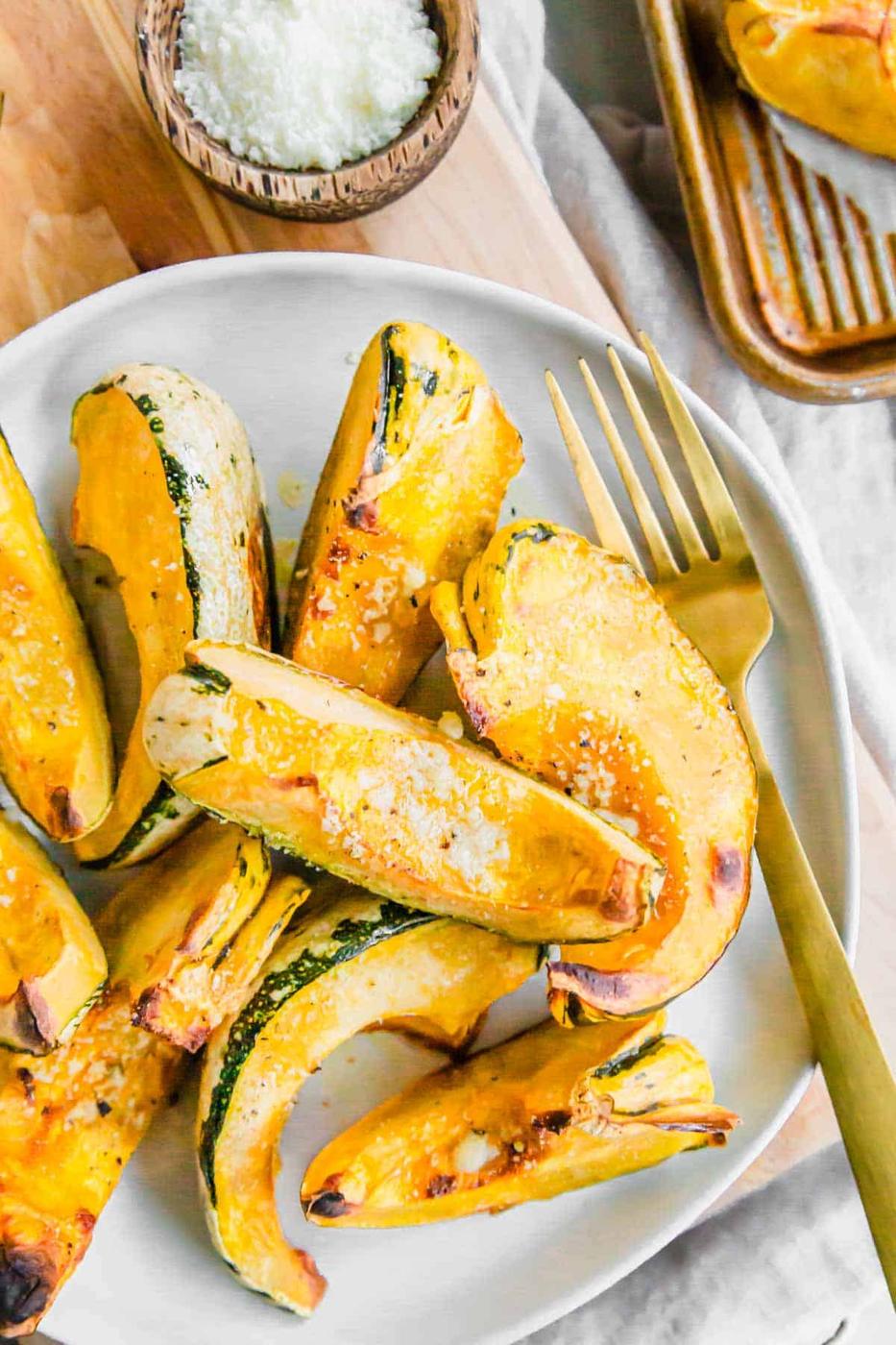 Parmesan Roasted Carnival Squash