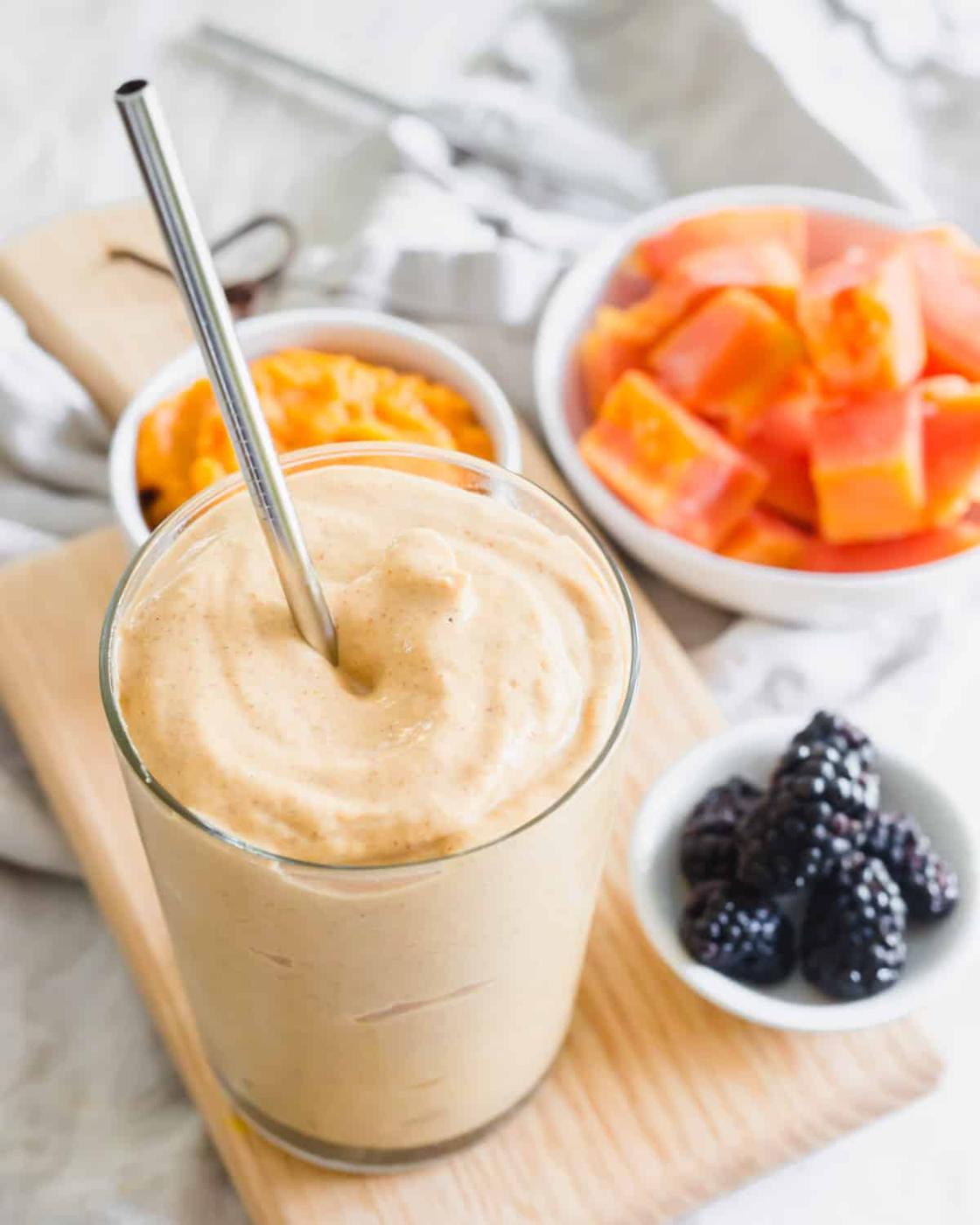Pumpkin Papaya Gut Healing Smoothie