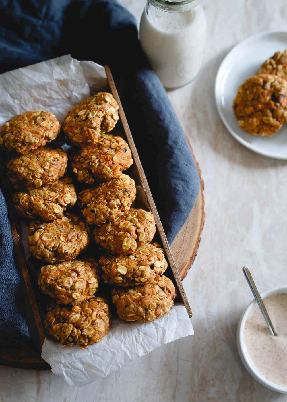 Healthy Carrot Cake Cookies