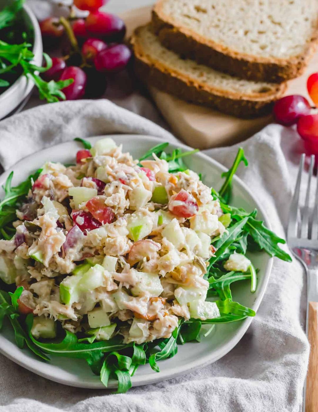 Healthy Tuna Waldorf Salad