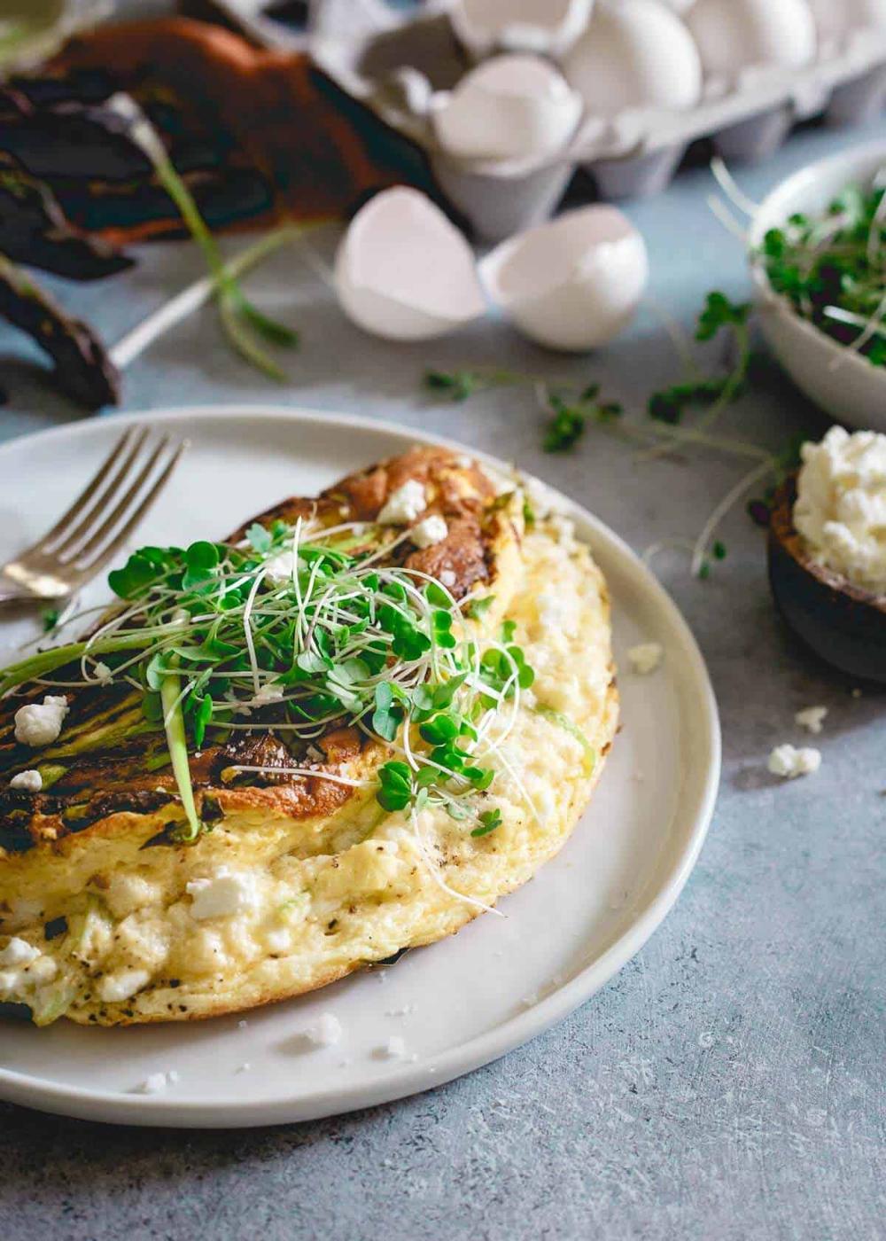 Asparagus Omelette Souffle