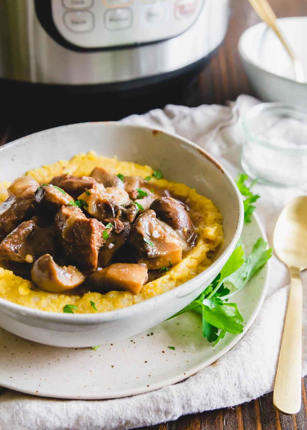 Instant Pot Beef and Mushroom Stew