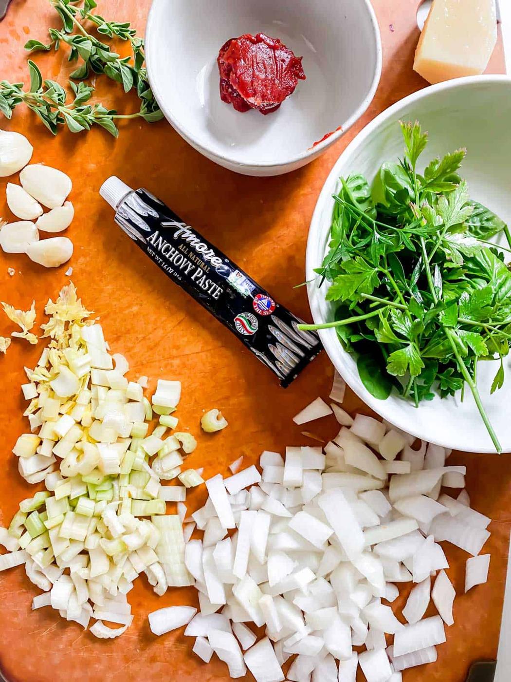 Prepping for Instant Pot bolognese