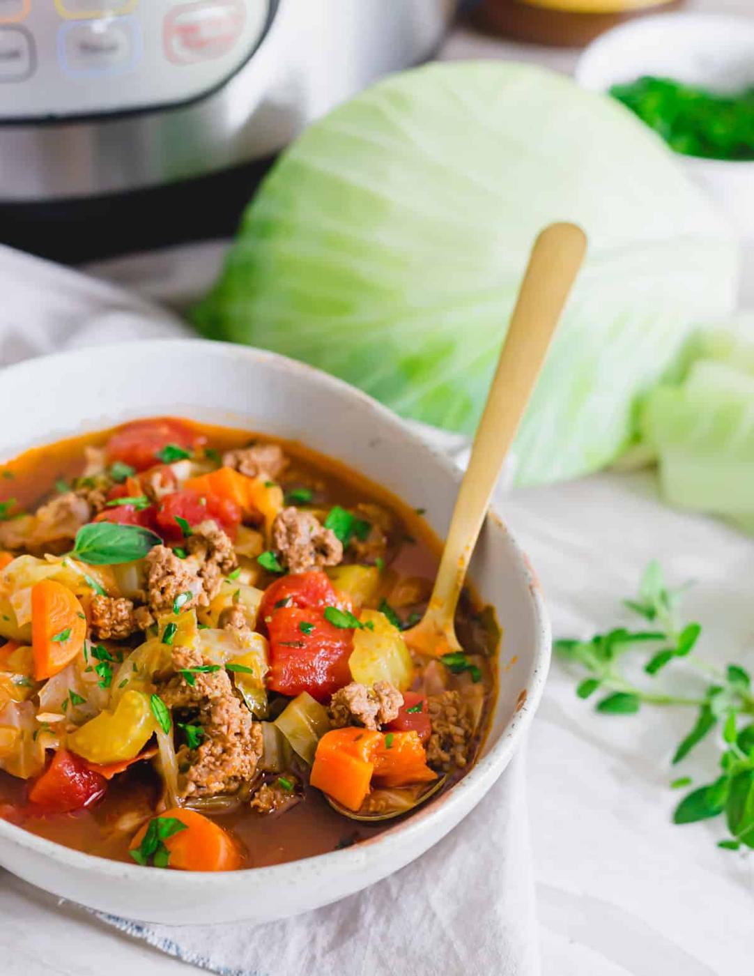 Instant Pot Cabbage Soup