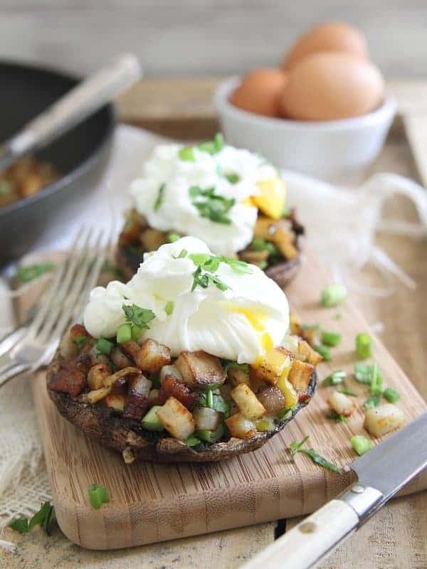 Jalapeno Cilantro Hash Stuffed Portobellos