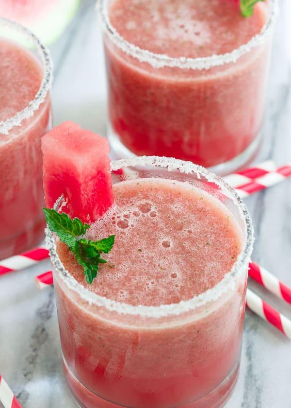 Jalapeno Watermelon Margarita Shooter