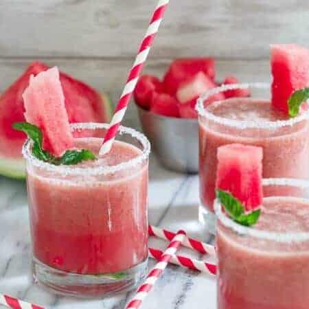Jalapeno Watermelon Margarita Shooters