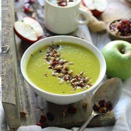 Leek Apple Cheddar Soup