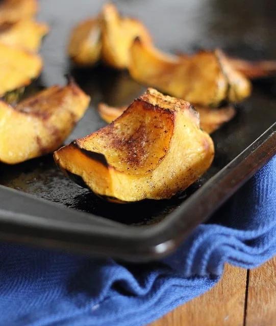 Maple roasted garlic squash puree