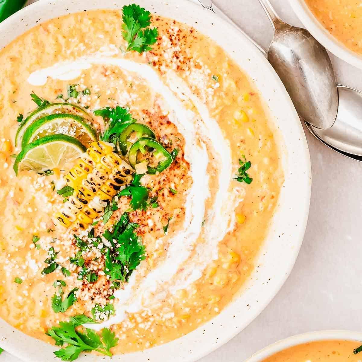Mexican Street Corn Soup