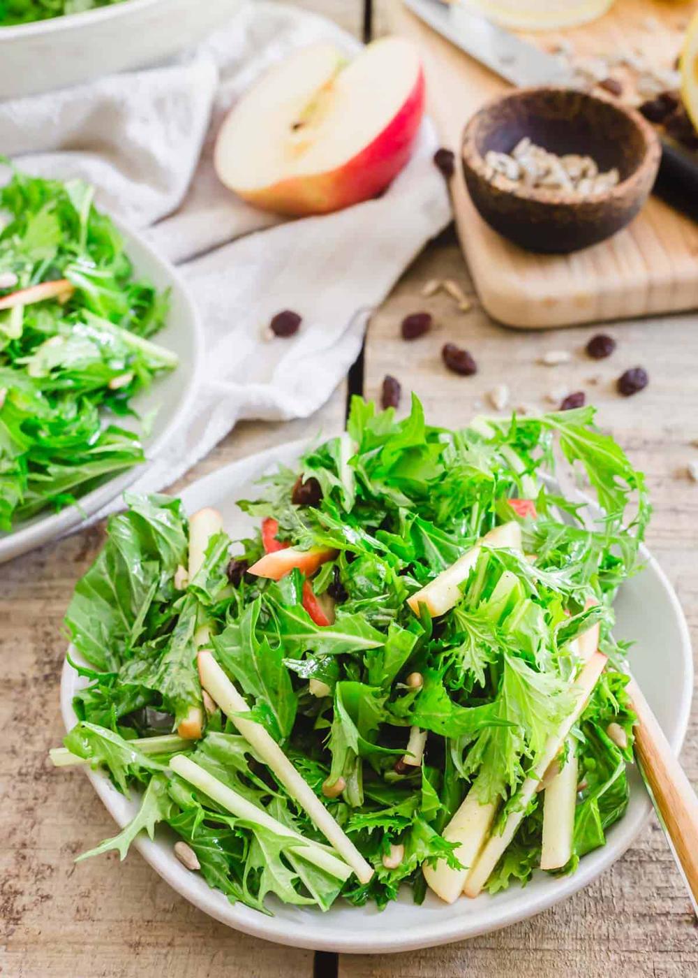 Mizuna Lettuce Salad