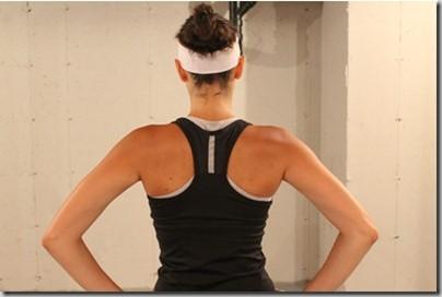 second back arms down