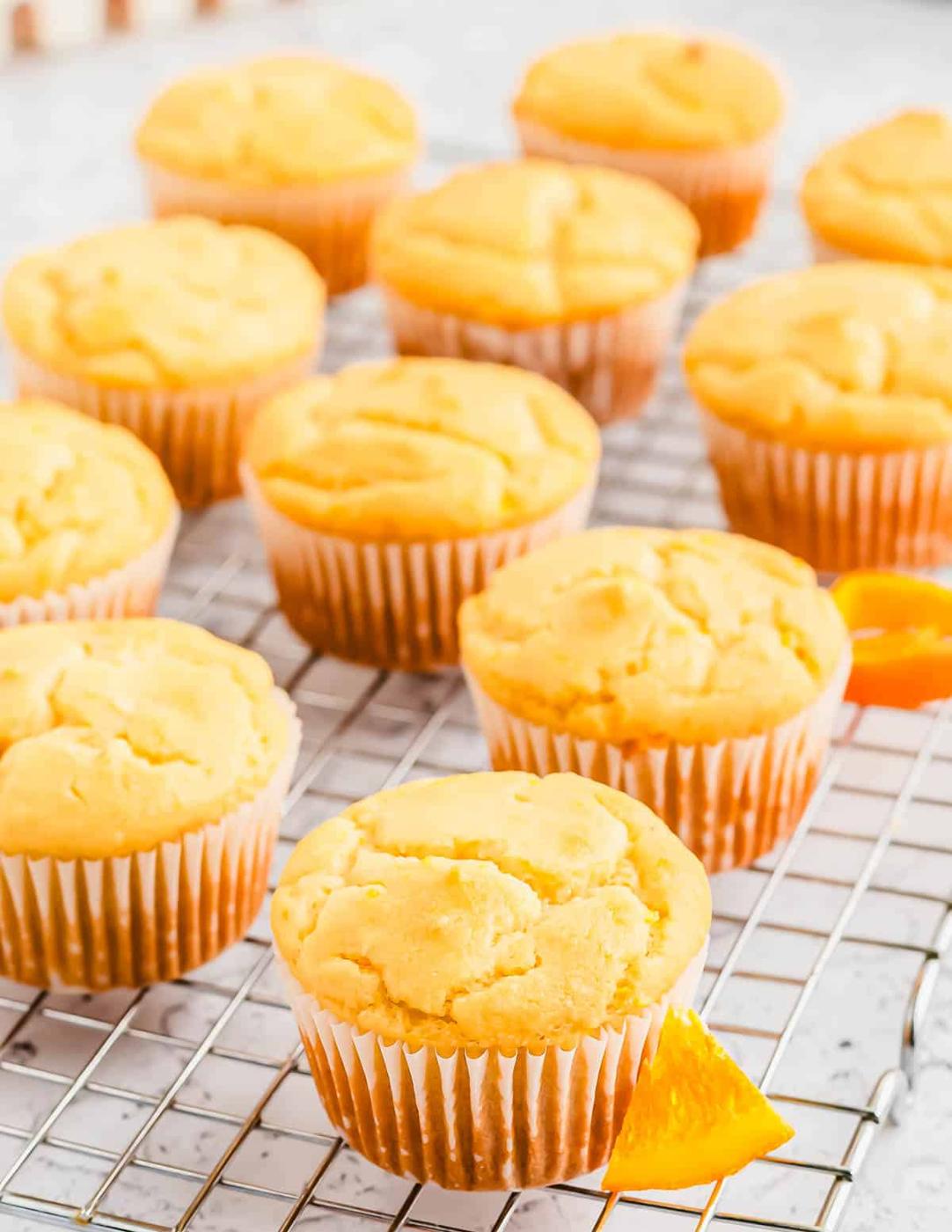 Orange Muffins (Tender & Moist)