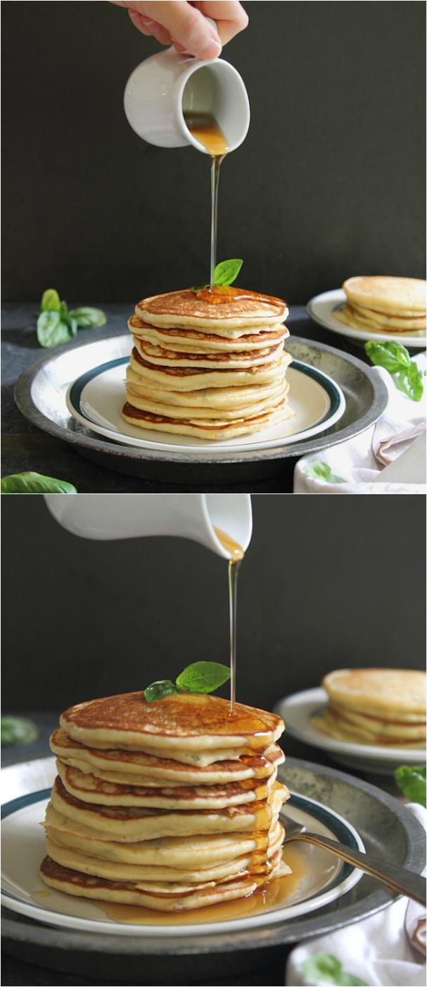 Orange ricotta pancakes