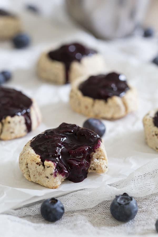 Grain Free Blueberry Thumbprints