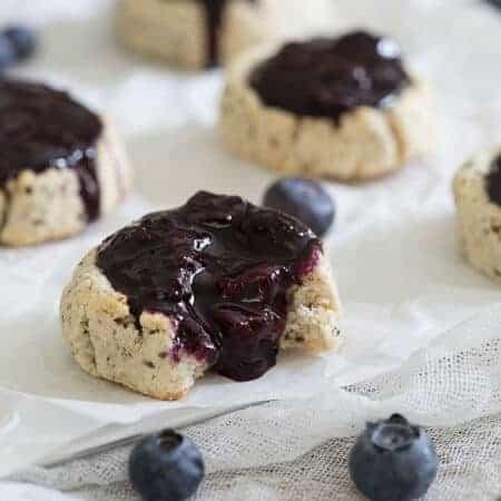 Paleo Blueberry Thumbprints