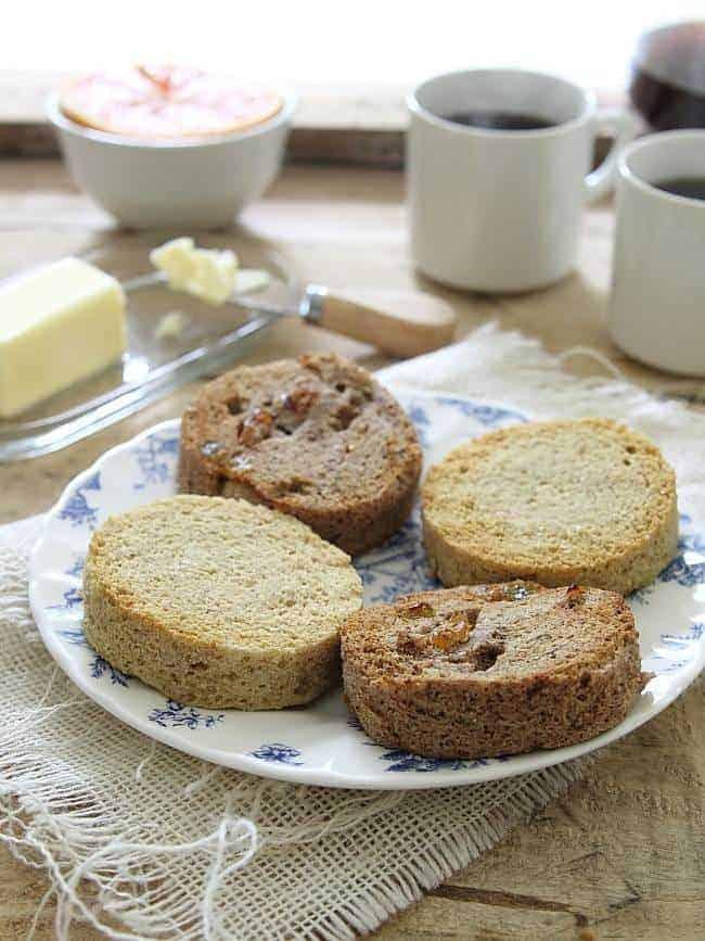 2 Minute Paleo English Muffins: 2 Ways