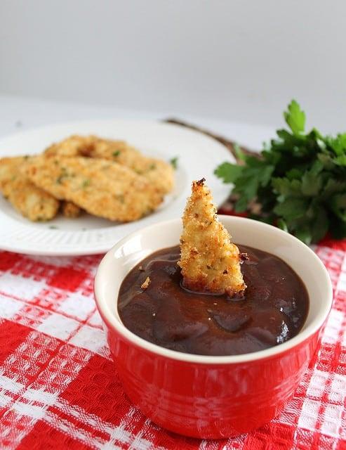 Panko cheddar chicken fingers