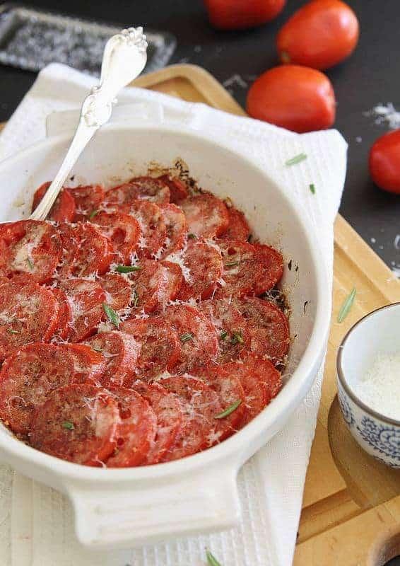 Parmesan Tomato Gratin