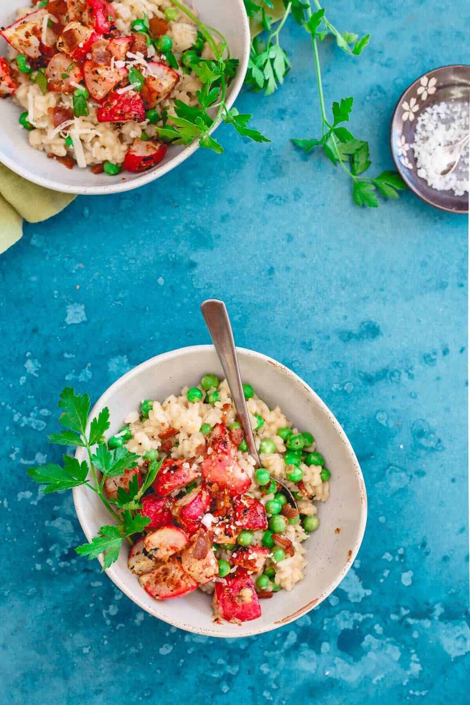 Spring Pea and Radish Risotto
