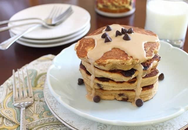 Peanut Butter Chocolate Chip Pancakes