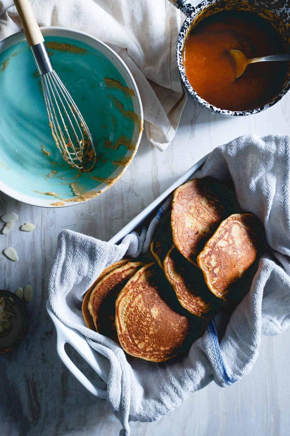 Whole wheat persimmon pancakes are a lovely way to celebrate winter fruit and cozy mornings.