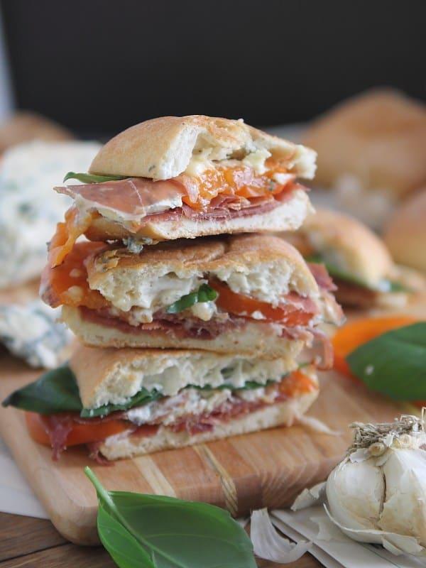 Persimmon Prosciutto Panini | www.runningtothekitchen.com