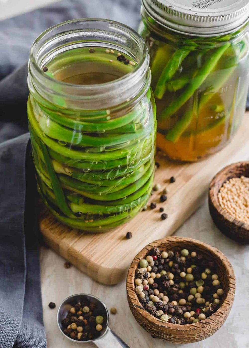 Pickled Garlic Scapes