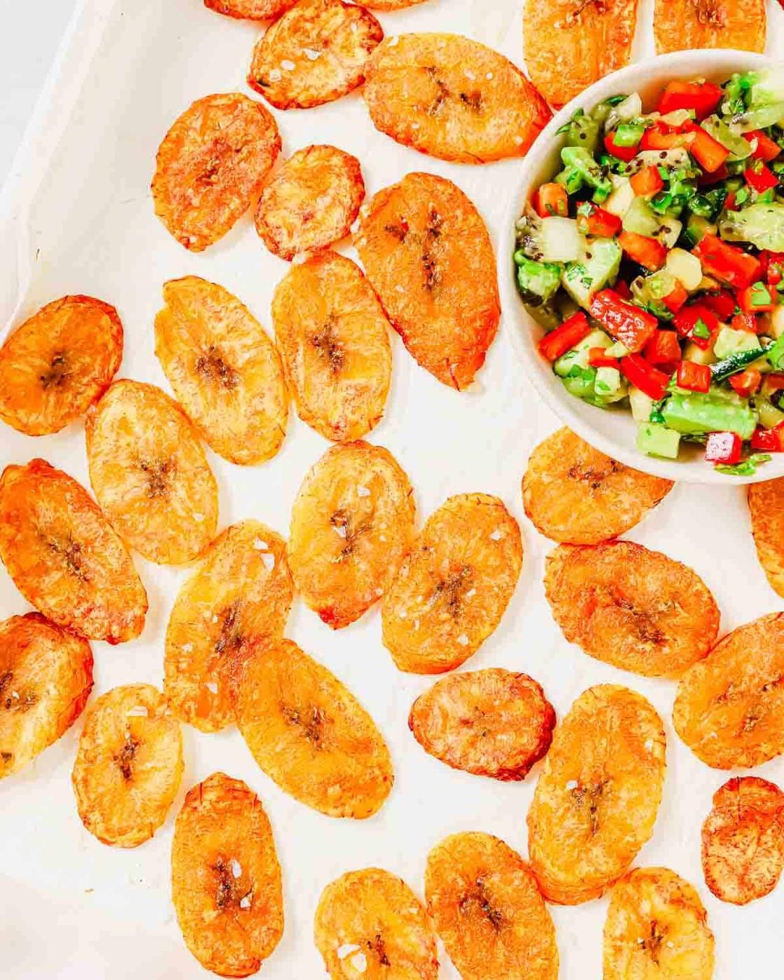 Easy Baked Plantain Chips