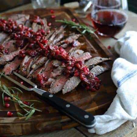 Balsamic Pomegranate Flank Steak