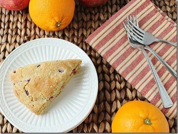 Pomegranate Orange Scones