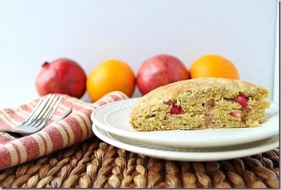 Pomegranate Scones with Orange