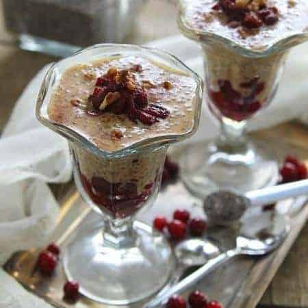 Pumpkin Pie Chia Pudding Parfaits