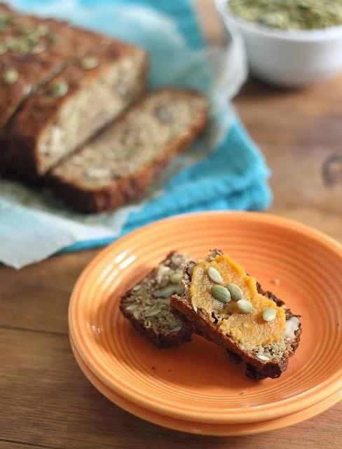 Pumpkin bread with nuts