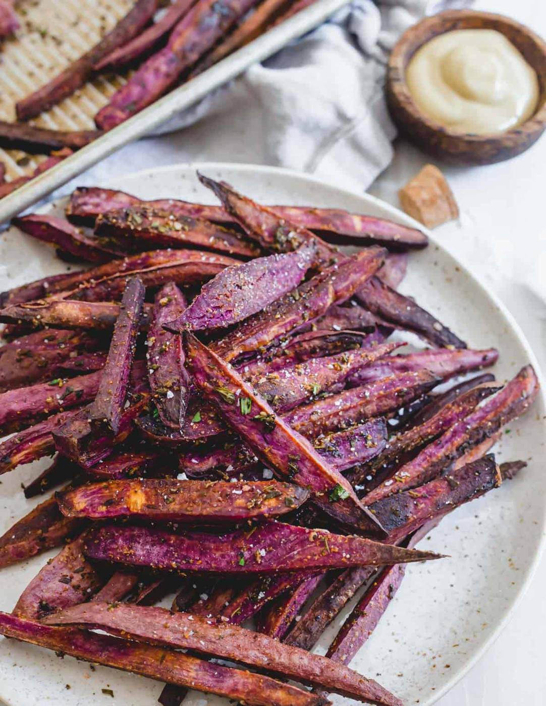 Crispy Baked Purple Sweet Potato Fries