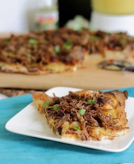 Beef carnitas pizza